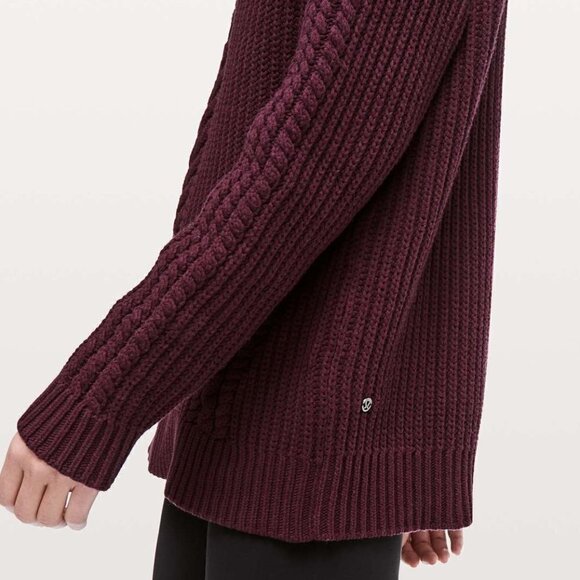 * NWT Lululemon Bring The Cozy Turtleneck Cotton Dark Adobe Size 4 - Picture 11 of 11